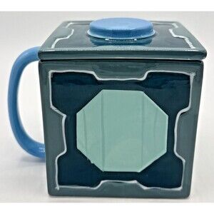 Rick and Morty Mr. Meeseeks Collectable Square Blue Ceramic Novelty Coffee Mug